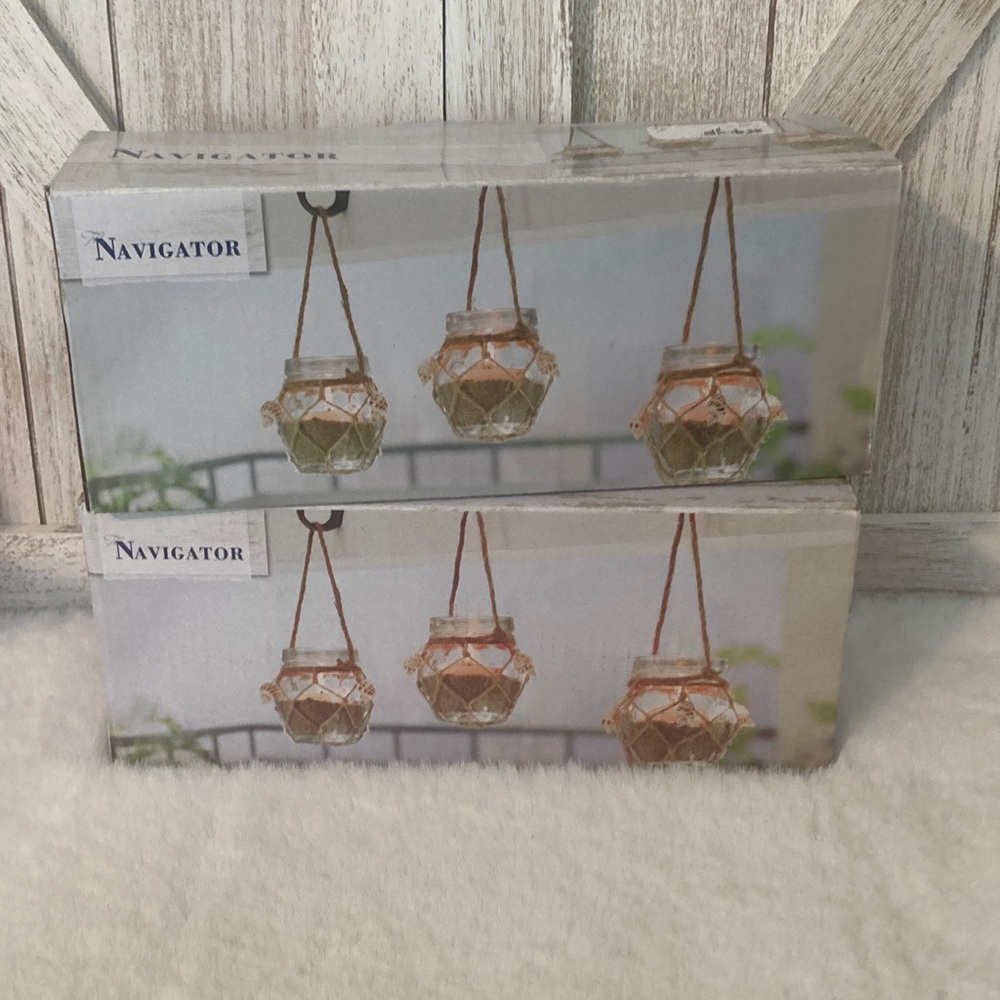 Hanging Glass Candle Holders